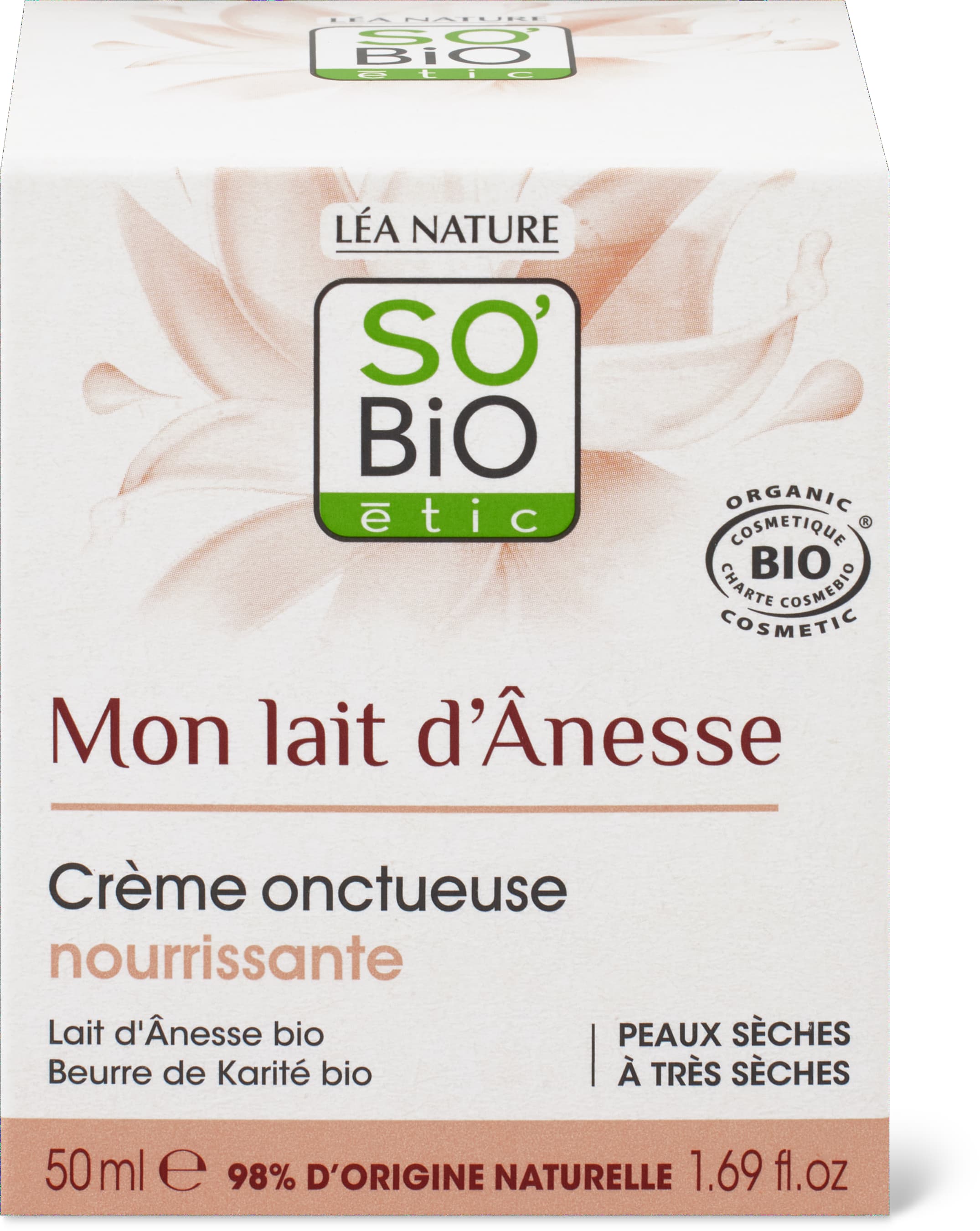 Mon lait d'ânesse reichhaltige nährende Creme Eselsmilch & Sheabutter